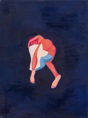 Nude by Hubert Schmalix, 1987, oil on canvas; framed, sold Mar 2024