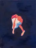 Hubert Schmalix, Nude, 1987, oil on canvas; framed