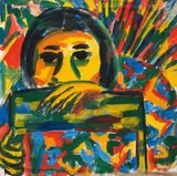 Hubert Schmalix, Untitled, 1979, oil on canvas; framed