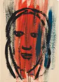Hubert Schmalix, Untitled, 1979, mixed media on paper; framed