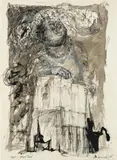 Rudolf Schönwald, Nach Gustave Doré, 1965, mixed media on paper; unframed