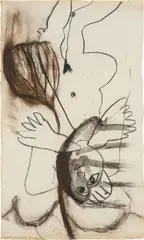 Franz Schwarzinger, Untitled, 1991, mixed media on paper; unframed