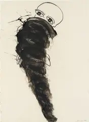 Franz Schwarzinger, Untitled, 1992, mixed media on paper; unframed