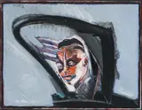 Peter Sengl, Negerklammer, 1987, mixed media on paper; unframed