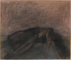 August Stimpfl, Untitled, 1984, mixed media on paper; framed