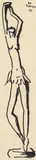Adolf Vallazza, Untitled, 1962, India ink on paper; unframed