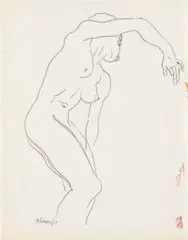 Adolf Vallazza, Untitled (mixed lot: 3 drawings), 1963, ball-point pen on paper; unframed