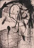 Ulrich Waibel, Untitled, 1989, wax crayon on paper; framed