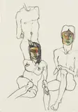 unknown Artist, Untitled, mixed media on paper; unframed