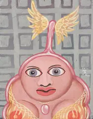 Robert Zeppel-Sperl, Untitled, 1986, mixed media on cardboard; unframed