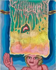 Robert Zeppel-Sperl, Untitled, 1983, mixed media on cardboard; unframed