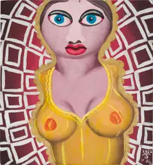 Robert Zeppel-Sperl, Untitled, 1986, mixed media on cardboard; unframed
