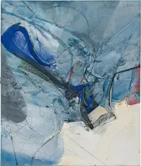 Robert Zielasco, Untitled, collage, mixed media on canvas; framed