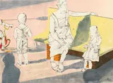 Ernst Zdrahal, Calle Llobregos (Barcelona), 1980, mixed media on paper; framed