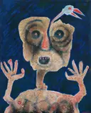 Wolfgang Zöhrer, Untitled, mixed media on canvas; unframed