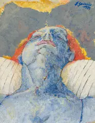 Erich Smodics, Untitled, 1984, oil on canvas; framed
