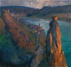 Robert Stoitzner, The Wächter at Dürnstein, 1919, oil on canvas; framed