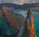 Robert Stoitzner, The Wächter at Dürnstein, 1919, oil on canvas; framed