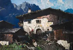 Oskar Mulley, Berghof, c. 1930, oil on canvas; framed