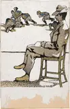 Ludwig Heinrich Jungnickel, Spectators at the football match