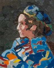 Gustav Hessing, The laplander, 1963, oil on canvas; framed