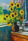 Karl Stark, Still life with sunflowers