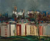 Joseph Floch, Paris, 1960, oil on canvas; framed