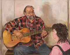 Edith Kramer, Remember that song, 1981, oil on canvas; framed