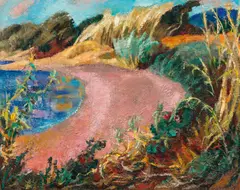 Willy Eisenschitz, Southern landscape, oil on canvas; framed