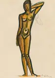Fritz Wotruba, Standing female nude