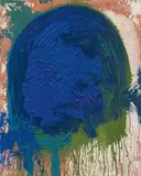Hermann Nitsch, Untitled, 2000, oil, blood on canvas; unframed