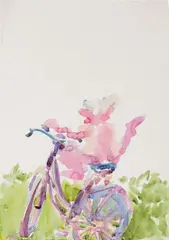Maria Lassnig, Untitled, watercolour on paper; unframed