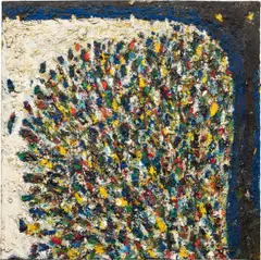 Gunter Damisch, Untitled, oil on canvas; unframed