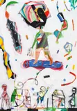 Anselm Gluck, Urbaner Schamanismus (To Make Ends Meet), 2004, oil on canvas; unframed