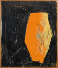 Kurt "kappa" Kocherscheidt, Untitled, 1990, oil on canvas; framed