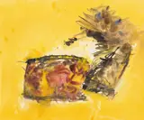 Josef Mikl, Vase with peaches