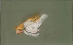 Josef Mikl, Untitled, mixed media on paper; unframed