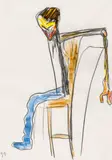Kurt Hüpfner, Untitled, 1999, mixed media on paper; framed