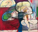 Franz Ringel, The madman, 1969, mixed media on paper; framed