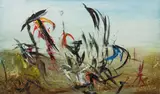 Soshana Afroyim, Chinese tiger, 1963, oil on canvas