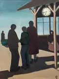 Robert Hammerstiel, At the train station
