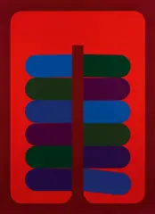 Untitled (CH 28/2013) by Christian Hutzinger, 2013, acrylic on canvas; unframed, sold Nov 2023