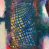 Drago J. Prelog, Juratovic - hoch, 1990, acrylic on canvas; framed