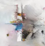 Sinasi Bozatli, Untitled, 2019, acrylic on canvas; unframed