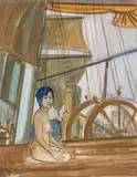Hubert Schmalix, Untitled, oil on canvas; framed