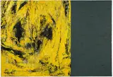 Hubert Scheibl, Yellow P.I. (Dyptichon), 1989, oil on canvas; unframed