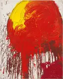 Hermann Nitsch, Untitled, 2001, oil on canvas; unframed