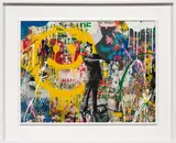 Thierry Guetta, Spray Happiness, 2018, mixed media, spray on paper; framed