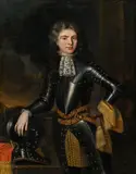 Nicolas van Ravesteyn Ii., Portrait of a nobleman, 1686, oil on canvas; framed