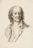 called Kremser-Schmidt Martin Johann Schmidt, Self-portrait of the artist, c. 1765-70, pen in dark grey on paper; framed